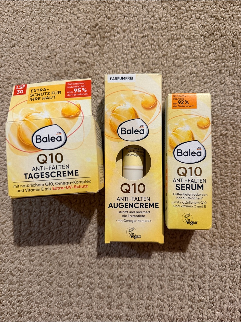 NWT Balea Q10 Anti-Wrinkle Care Set
